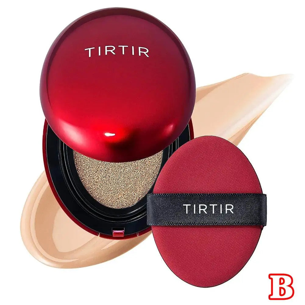 Red Air Cushion Foundation delivers smooth, lightweight coverage with a natural, semi-matte finish for all-day wear