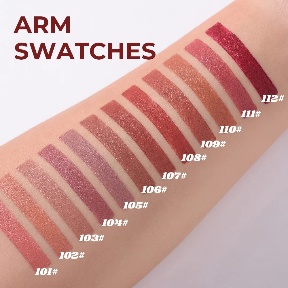 Beauty Glazed Matte Lipstick Pencil offers 12 vibrant, long-lasting shades with a velvet finish.