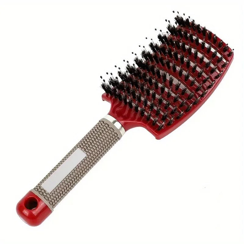 Magic Scalp Massage Hair Brush detangles wet, curly hair while providing a gentle, soothing massage.